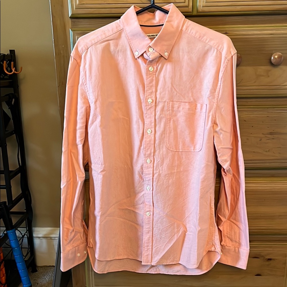 Jos. A. Bank Salmon Casual Button Down Shirt (Tailored Fit)